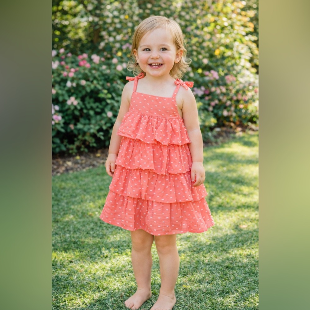 Adorable U.S Polo Assn. Summer Dotted Swiss Dress. BNWT. 100% cotton. 3T.